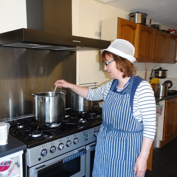 Photo of cooking in the kitchens at Longscroft Nursery