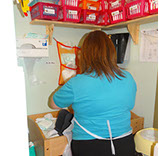 Photo showing bumble bees changing area