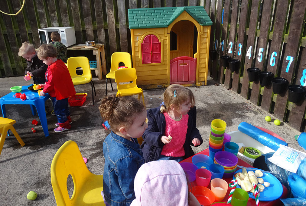 photo showing ladybirds tea party at Longscroft